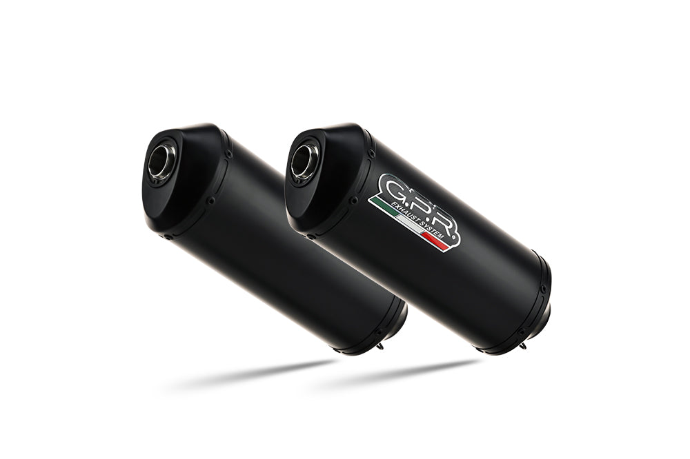 Yamaha Bt Bulldog 1100 2002-07 Exhaust GPR Double Slip-on Ghisa