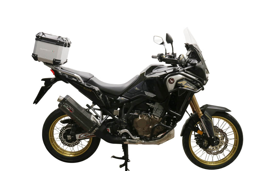 Honda CRF1100L Africa Twin 2021-2023 GPR Tech 35L Aluminum Top Case, Silver with Mounting Plate