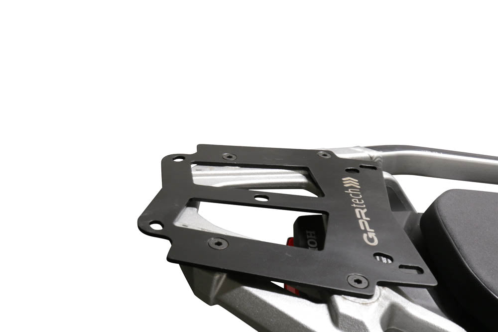 Suzuki V-STROM 650 2017-2020 GPR Tech 45L Aluminum Top Case, Black with Mounting Plate