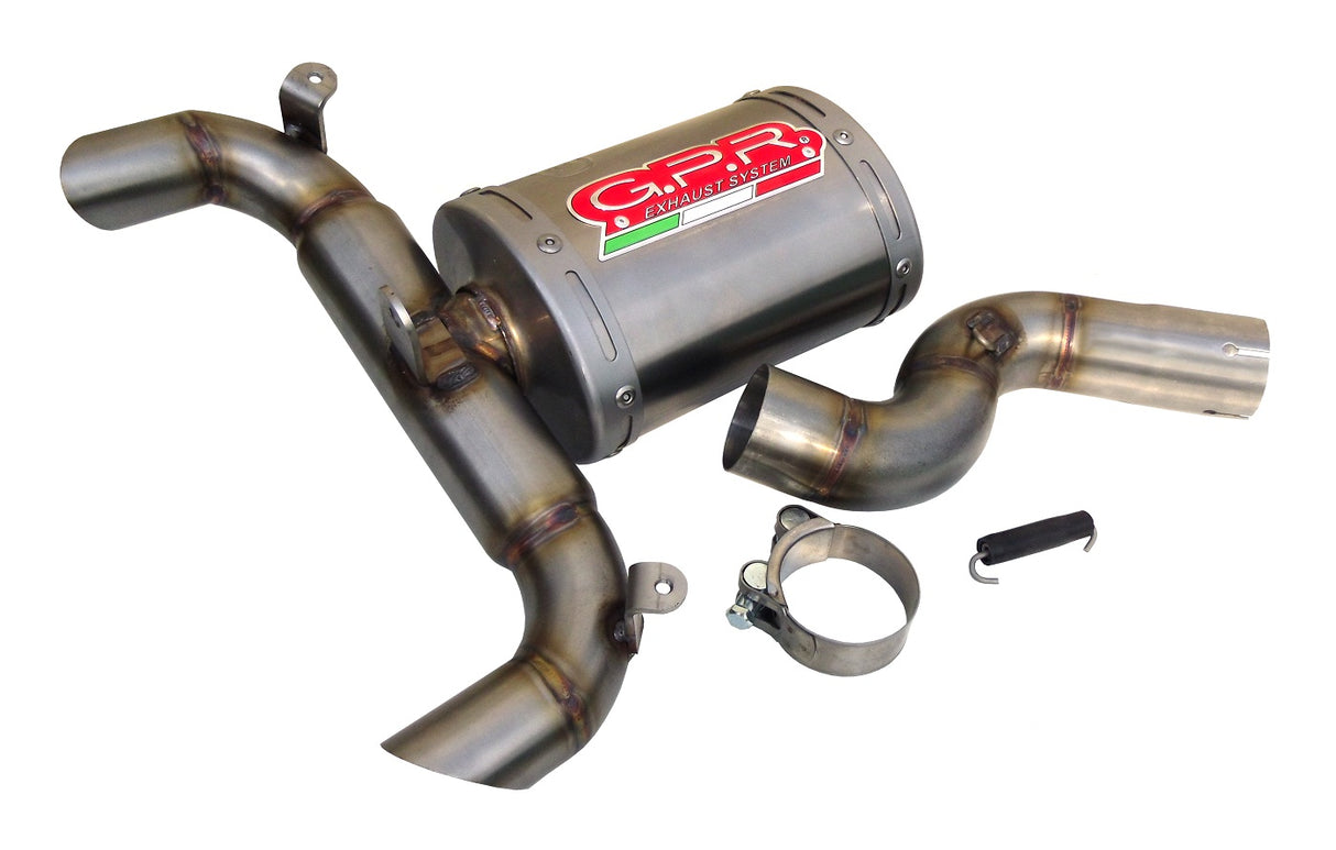 Suzuki Gsr 600 2006-2011 Ghost line Exhaust GPR Slip-on Titanium Oval