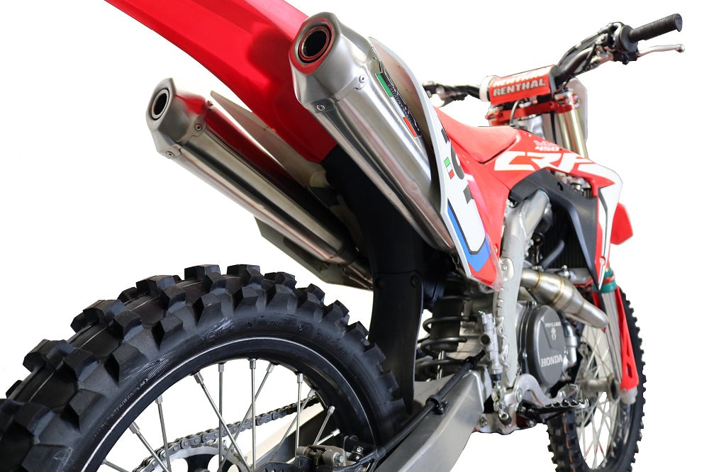 Honda CRF450R CRF450RX 2017-2020 Exhaust GPR Double Full Line Pentacross Inox