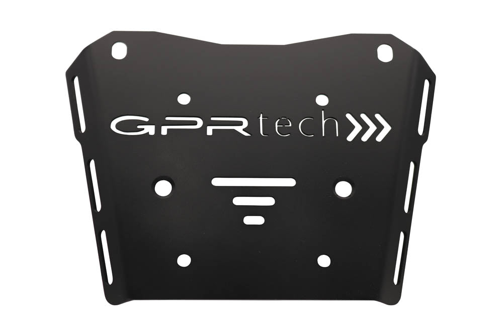 Honda Transalp 750 2023-2024 GPR Tech 55L Aluminum Top Case, Black with Mounting Plate