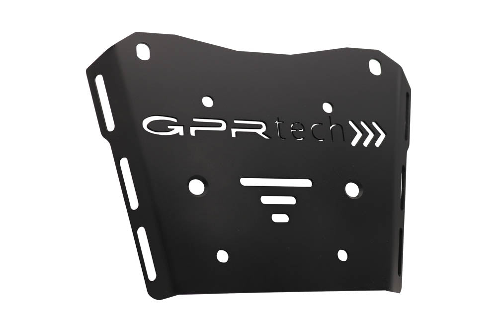 Honda Transalp 750 2023-2024 GPR Tech 55L Aluminum Top Case, Silver with Mounting Plate