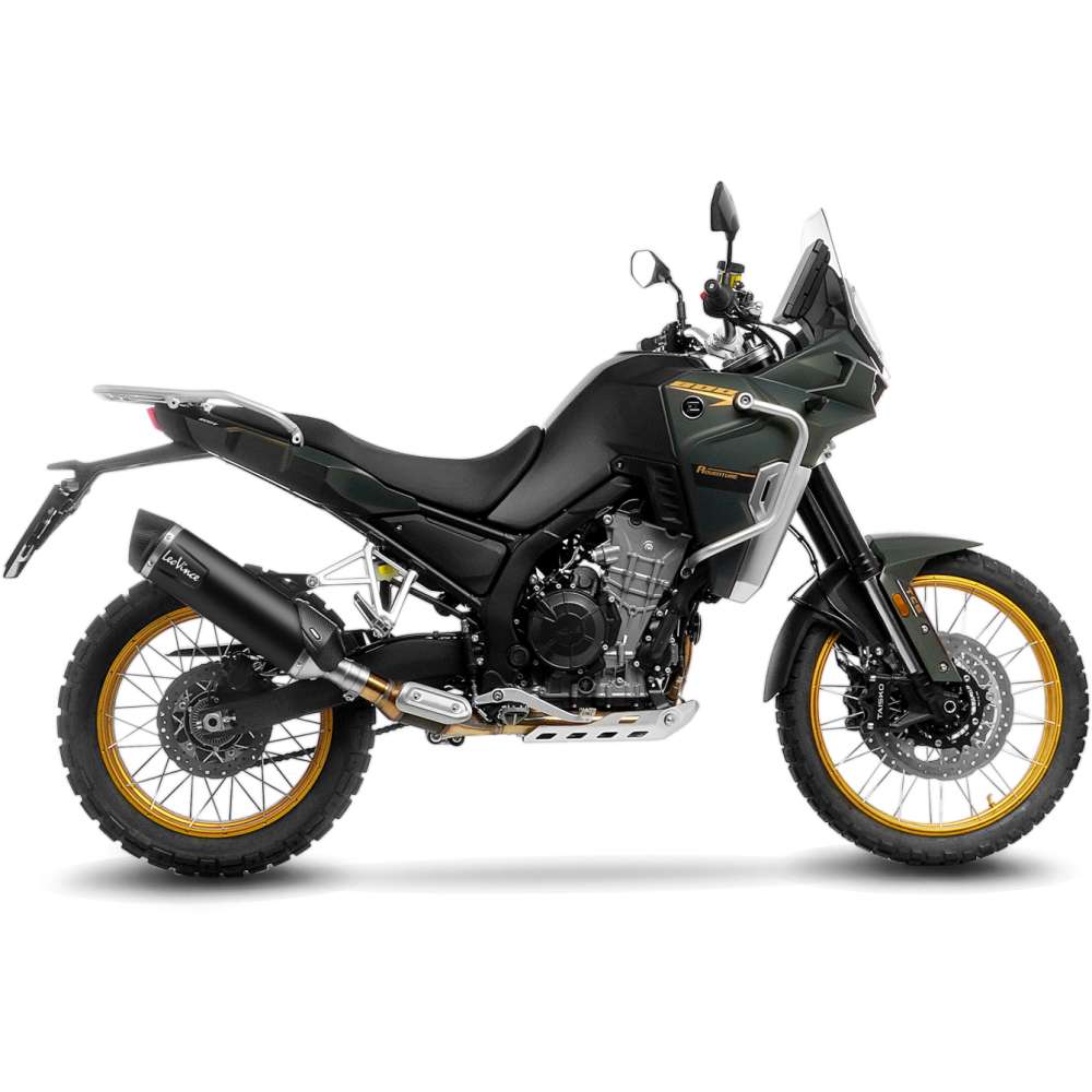 LEOVINCE LV OneSlip-On Muffler - Black Stainless Steel KOVE 800X PRO / ADV 2024 14451EBU 1811-4699
