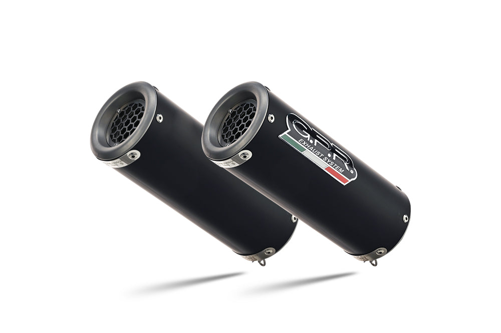 Ducati Monster 696 2008-2014 Exhaust GPR Double Slip-on M3 Black Titanium