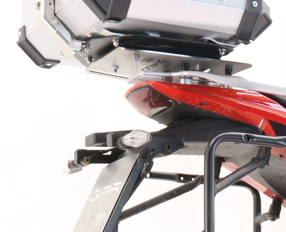 Moto Morini X-CAPE 650 2021-2023 GPR Tech 35L Aluminum Top Case, Black with Mounting Plate