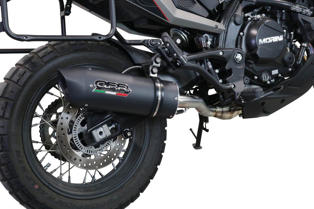 Moto Morini X-CAPE 650 2021-2023 Exhaust GPR Mid-Line Furore Evo4 Nero