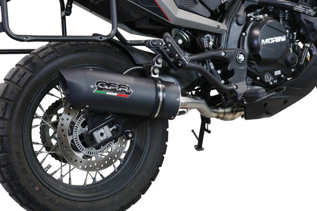 Moto Morini X-CAPE 650 2021-2023 Exhaust GPR Mid-Line Furore Evo4 Nero
