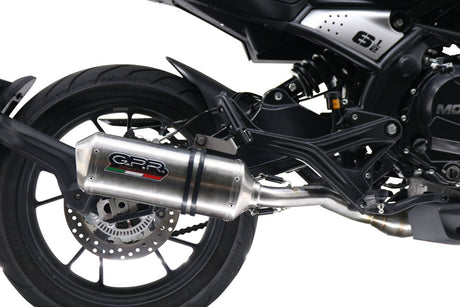 Moto Morini Seiemmezzo Scr 650 2022-2024 Exhaust GPR Mid-Line Satinox