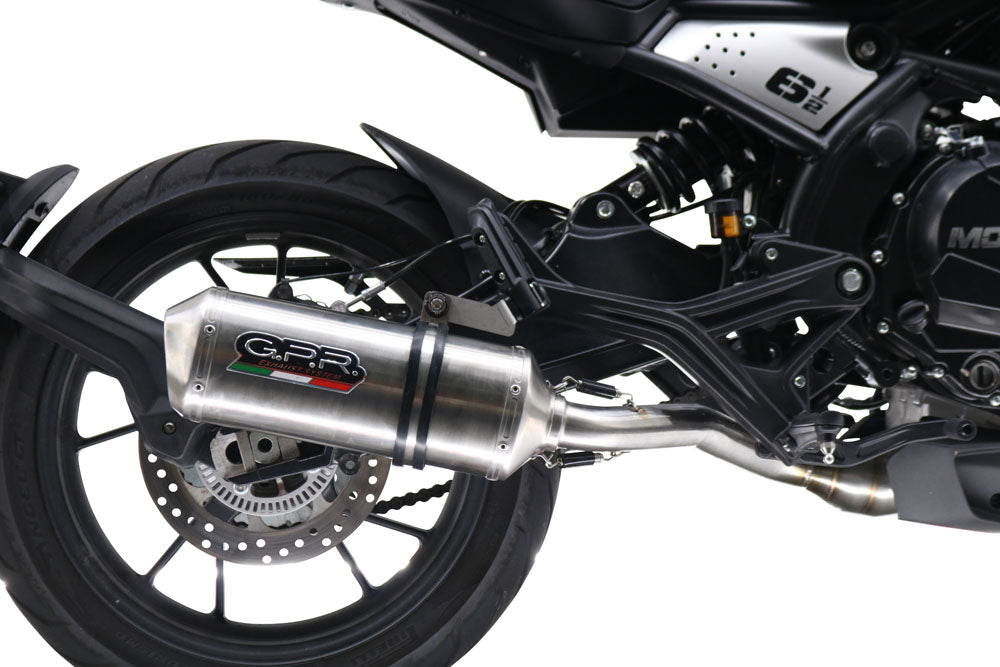 Moto Morini Seiemmezzo Str 650 2022-2024 Exhaust GPR Mid-Line Satinox