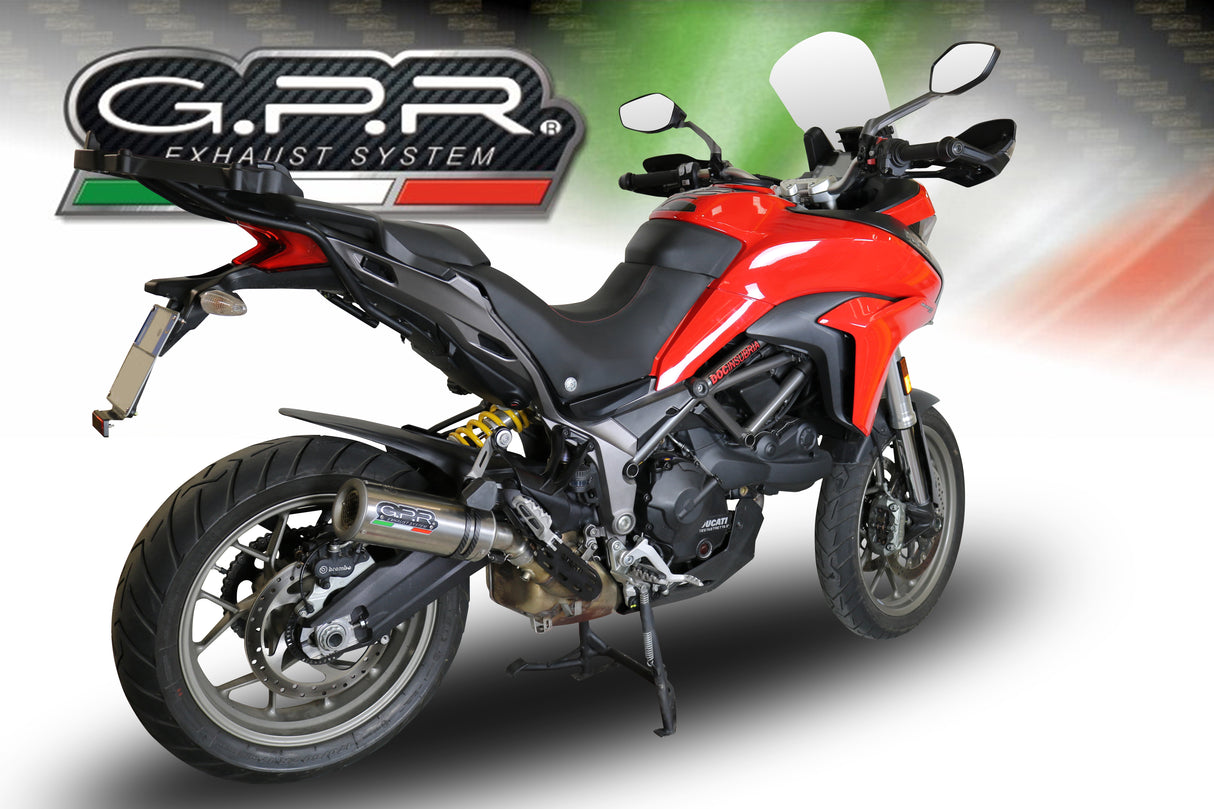 Ducati Multistrada 950 V2 S 2021-2024 Exhaust GPR Slip-on M3 Titanium Natural