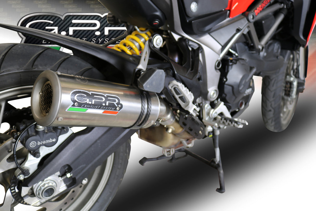 Ducati Multistrada 950 V2 S 2021-2024 Exhaust GPR Slip-on M3 Titanium Natural