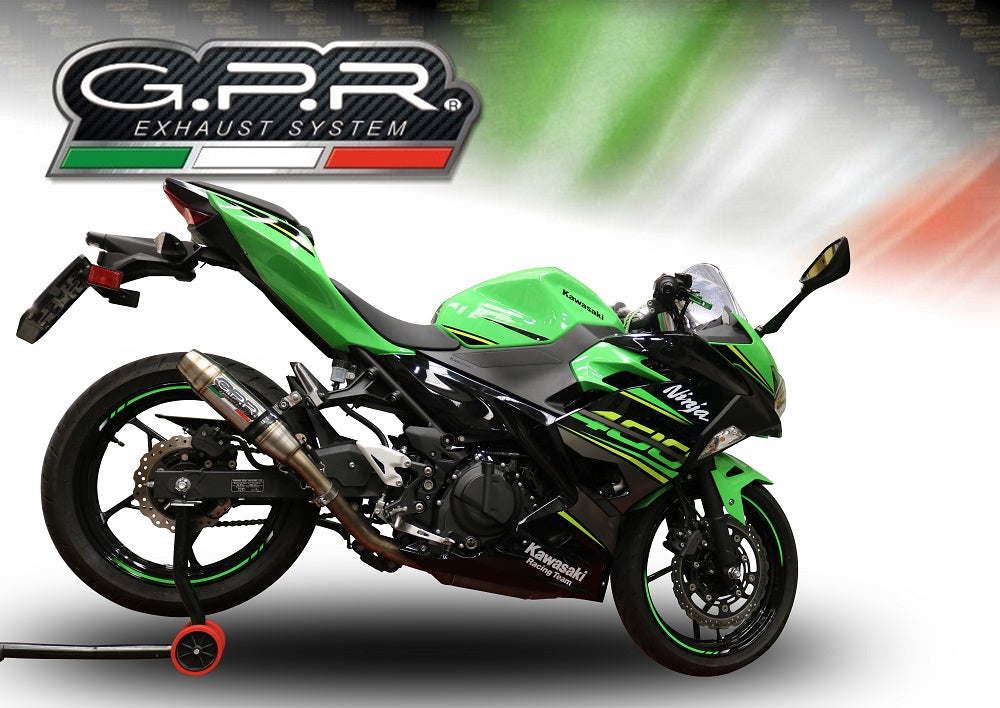 Kawasaki Ninja 400 2018-2022 Exhaust GPR Slip-on Deeptone Inox