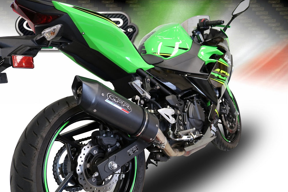Kawasaki Ninja 400 2018-2022 Exhaust GPR Slip-on Furore Evo4 Nero