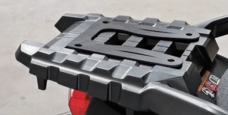 Suzuki V-Strom Dl 1000 2014-2016 GPR Tech 55L Aluminum Top Case, Black with Mounting Plate