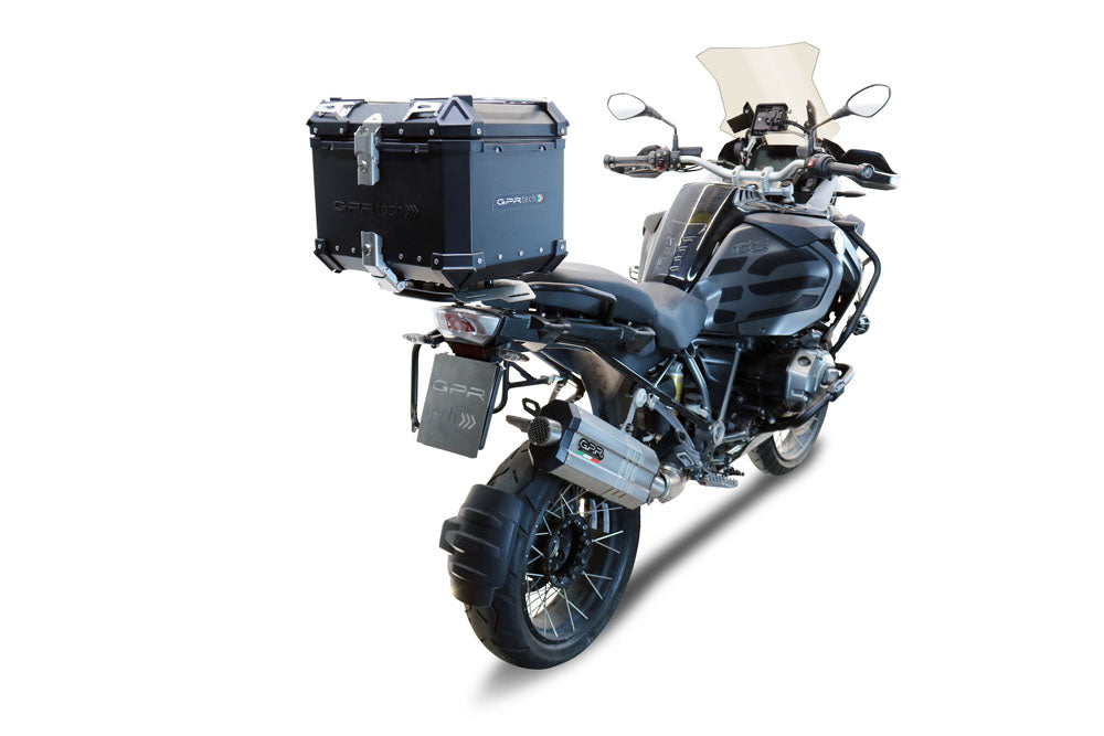 BMW R1250GS - Adventure 2021-2023 GPR Tech 35L Aluminum Top Case, Black with Mounting Plate