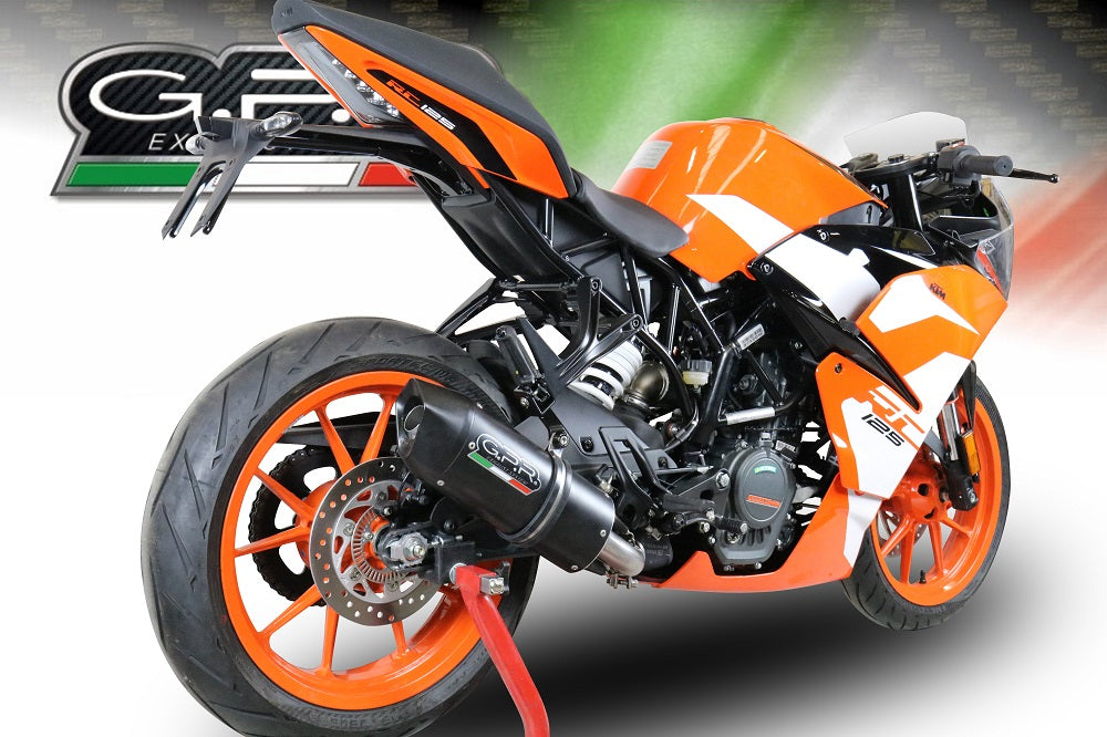KTM Rc 125 2017-2020 Exhaust GPR Slip-on Furore Evo4 Nero