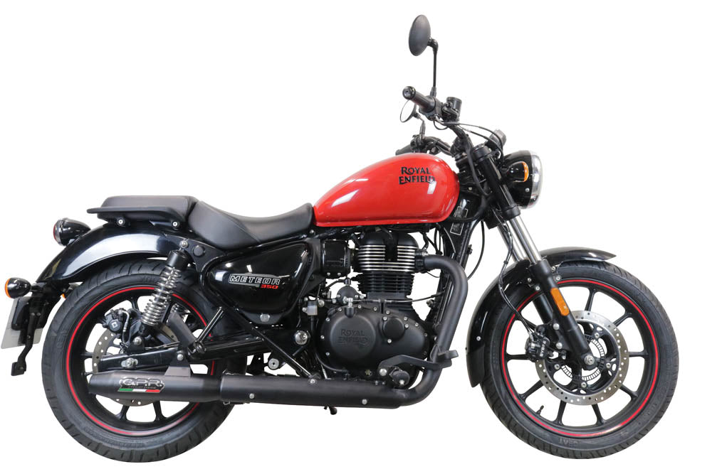 Royal Enfield Meteor 350 2021-2023 Exhaust GPR Slip-on Deeptone Nero
