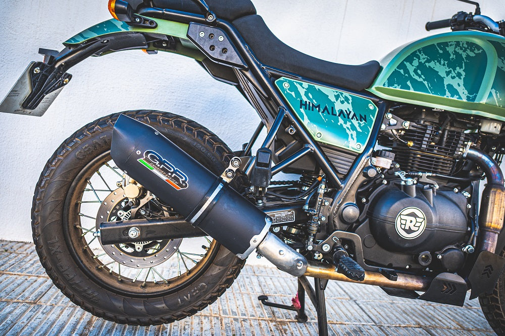 Royal Enfield Himalayan 410 2017-2020 D.36 Exhaust GPR Slip-on Furore Nero