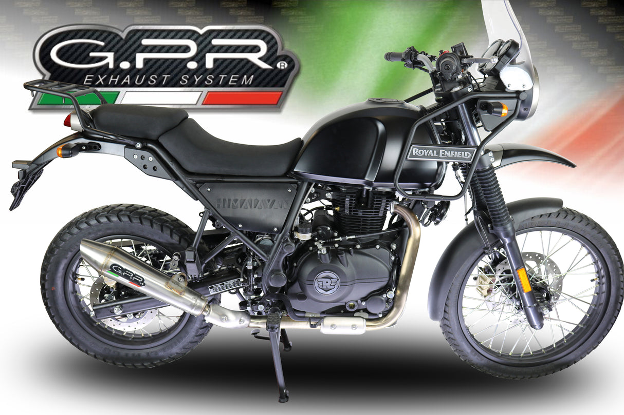 Royal Enfield Himalayan 410 2017-2020 D.42.5 Exhaust GPR Slip-on Vintacone