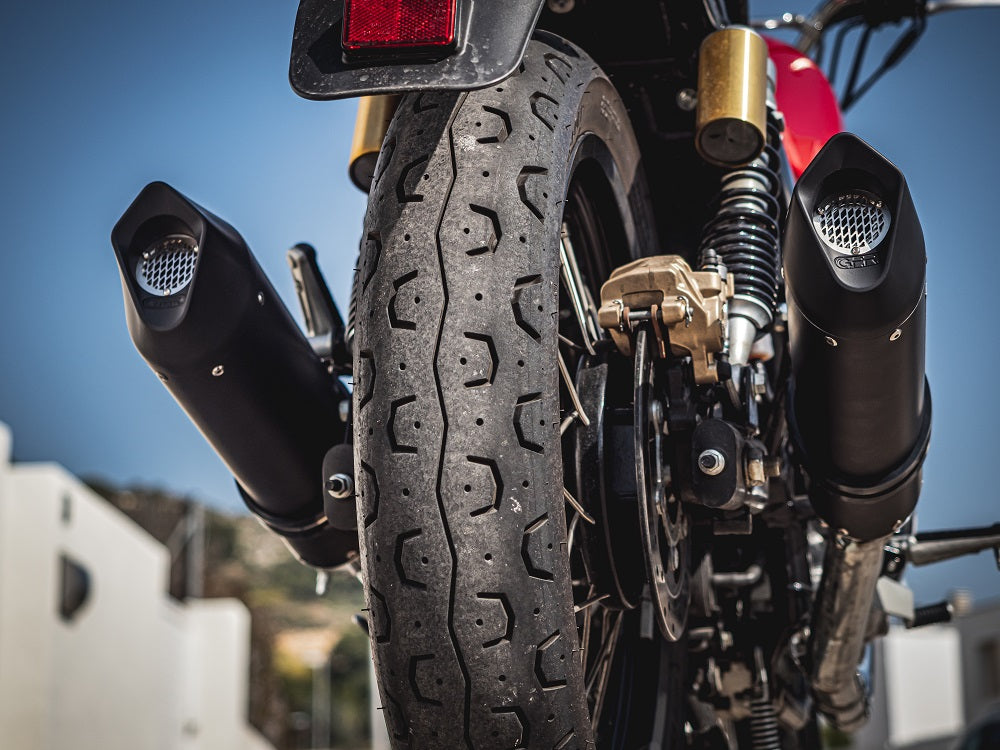 Royal Enfield Interceptor 650 2021-2024 Exhaust GPR Double Slip-on Furore Evo4 Nero