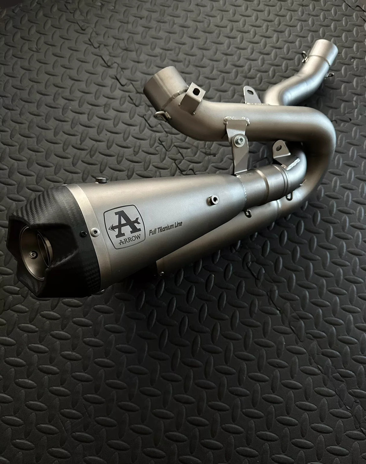 Arrow Ducati Panigale /Streetfighter V4 V4S 18-24 Racing Double Works Titanium Silencers + 1:1 Titanium Link Pipe 71162pk