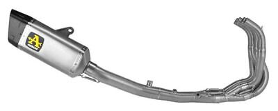 71234PTZ Arrow Competition Full Titanium Exhaust System w/ Pista silencer ZX-4RR 2024 -2025