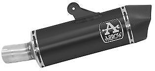 71925AKN Arrow Maxi Race-Tech Slip-on Exhaust, Aluminum Dark for BMW R1250R/RS 19-20