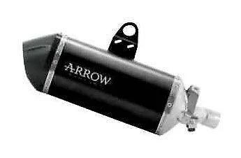 72512SKN Arrow Sonora Slip-on Exhaust, Titanium Dark with Carbon End Cap for Honda Africa Twin CRF1100L 2020- 2025