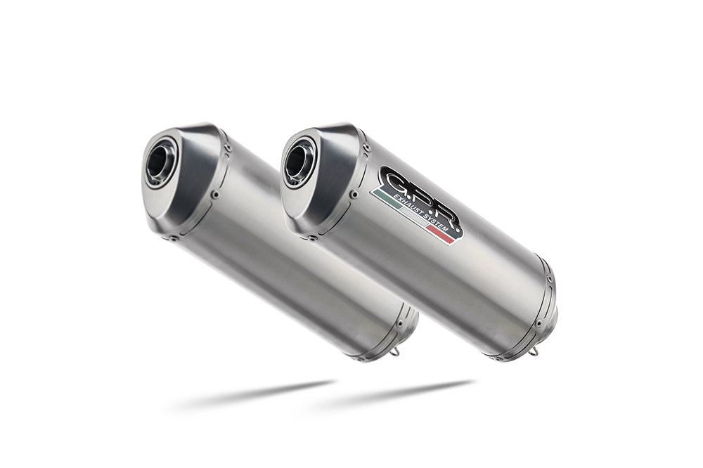 Honda VTR1000 Sp-1 2000-2001 Exhaust GPR Double Slip-on Satinox