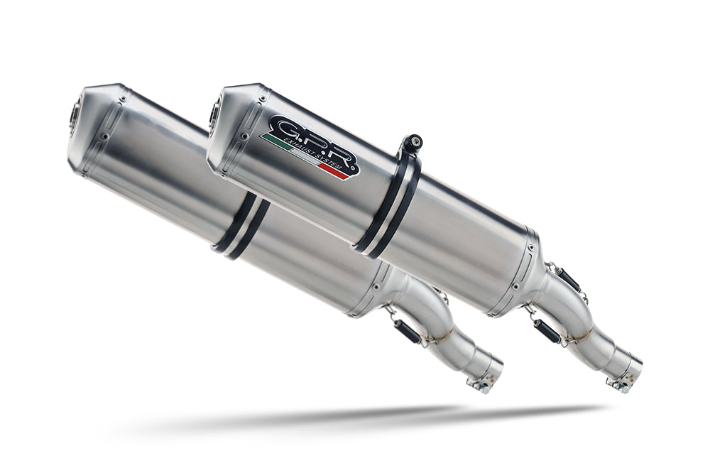 Honda Cbf 1000 2006-2009 Exhaust GPR Double Slip-on Satinox