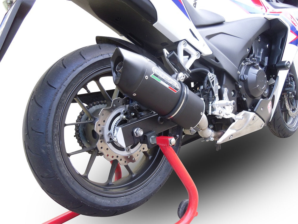 Honda CBR500R 2017-2018 Exhaust GPR Slip-on Furore Nero
