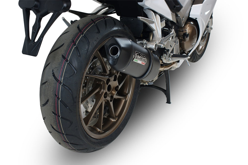 Honda VFR800F 2014-2016 Exhaust GPR Slip-on Furore Nero