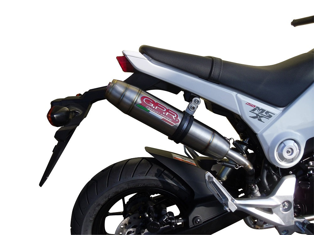 Honda Msx - Grom 125 2018-2020 Exhaust GPR Slip-on Deeptone Inox