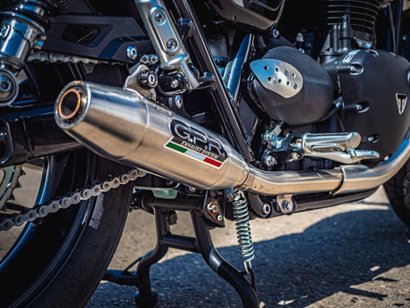 Triumph Street Twin 900 2015-2019  Exhaust GPR Double Slip-on Deeptone Inox