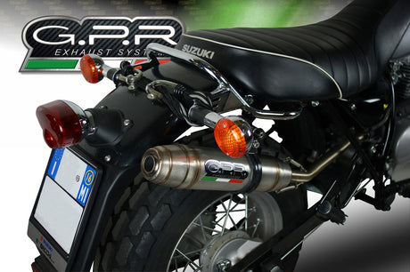 Suzuki Rv 200 Van Van 2016-2017  Exhaust GPR Slip-on Deeptone Inox