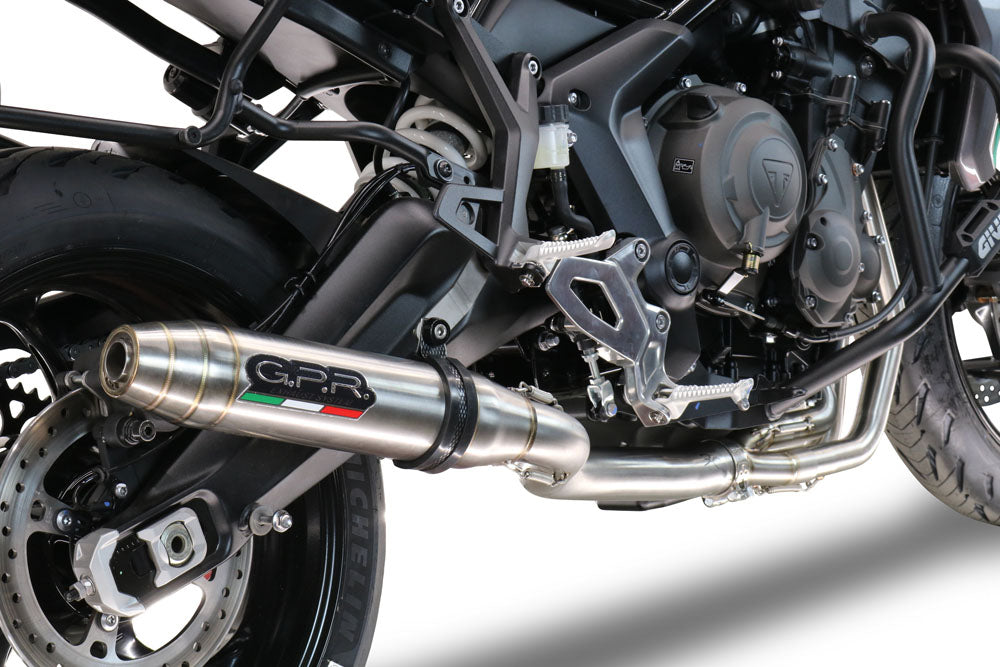 Triumph Tiger Sport 660 2022-2024 Exhaust GPR Full System Deeptone Inox