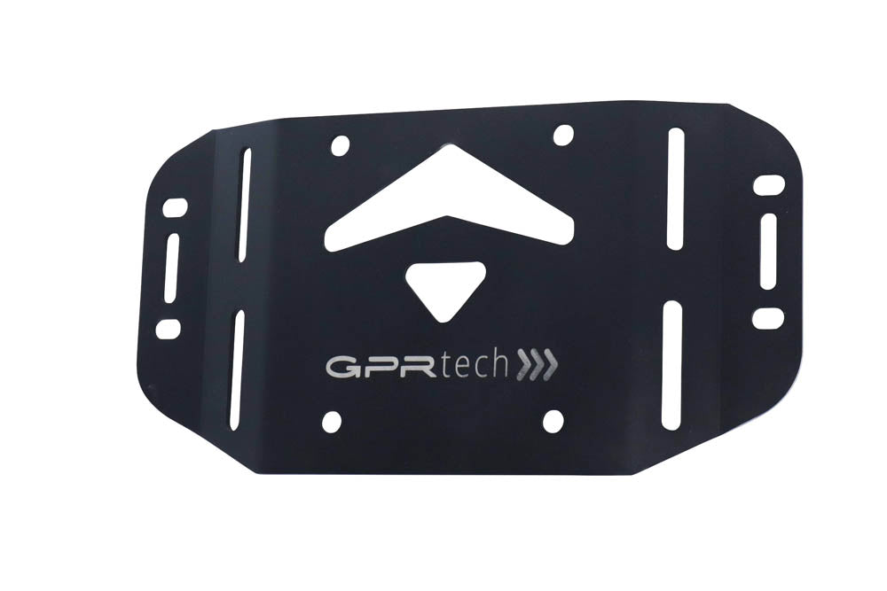 Kawasaki Versys 1000 I.E. 2021-2023 GPR Tech 55L Aluminum Top Case, Black with Mounting Plate