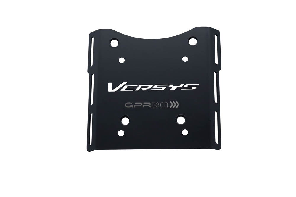 Kawasaki Versys-X 300 2017-2021 GPR Tech 45L Aluminum Top Case, Silver with Mounting Plate