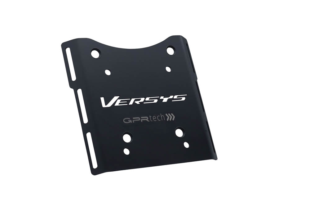 Kawasaki Versys-X 300 2017-2021 GPR Tech 55L Aluminum Top Case, Silver with Mounting Plate