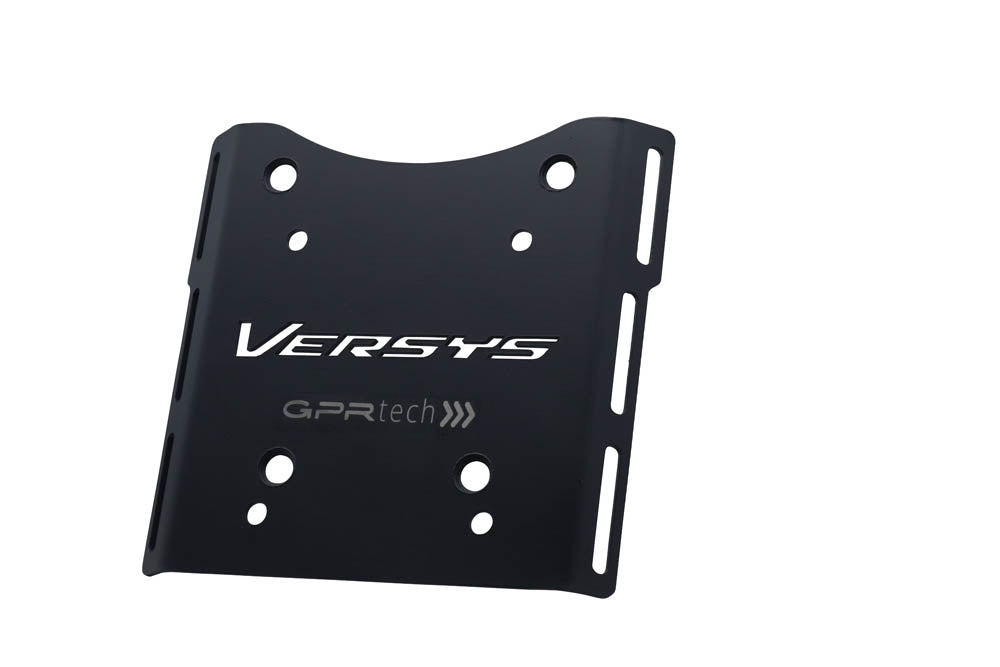 Kawasaki Versys-X 300 2022-2023 GPR Tech 55L Aluminum Top Case, Black with Mounting Plate