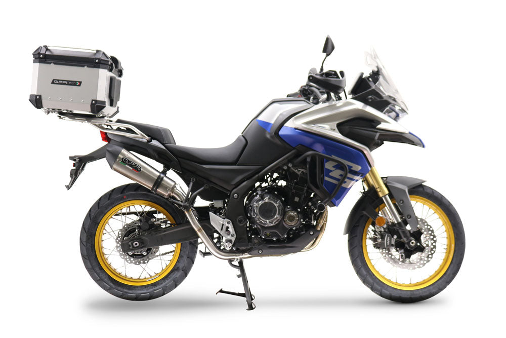 Voge Valico 525 Dsx 2023-2024 GPR Tech 55L Aluminum Top Case, Silver with Mounting Plate