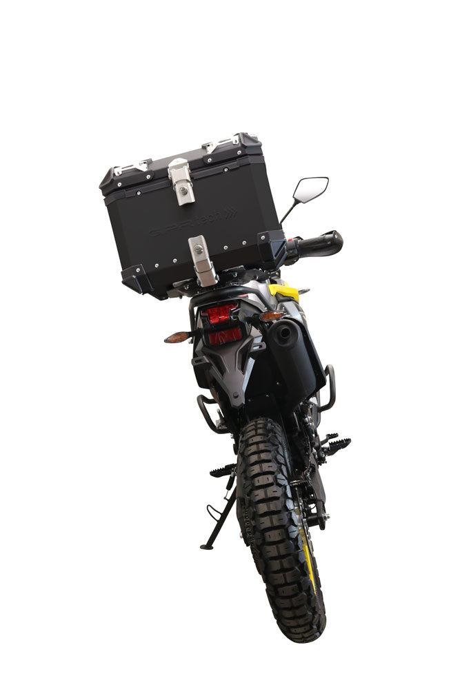 Voge Valico 300 Rally 2022-2023 GPR Tech 35L Aluminum Top Case, Black with Mounting Plate