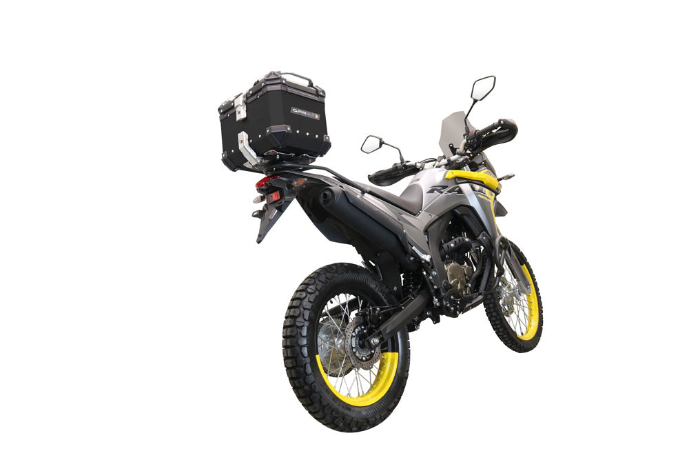 Voge Valico 300 Rally 2022-2023 GPR Tech 26L Aluminum Top Case, Black with Mounting Plate