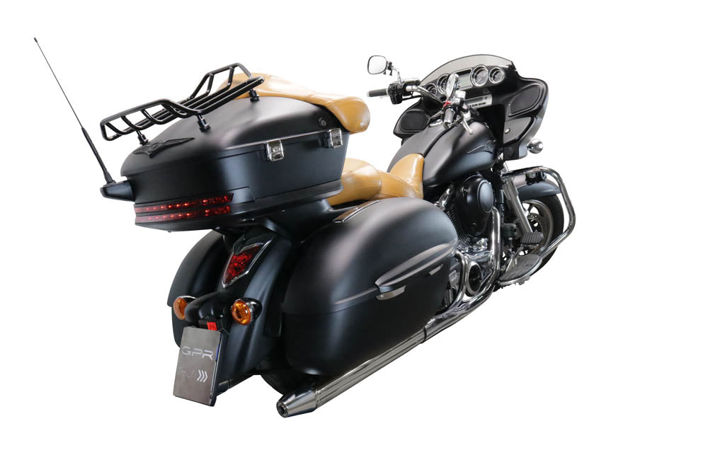 Kawasaki Vulcan VN 1700 Voyager ABS 2011-2016 Exhaust GPR Double Slip-on Maxy Deeptone Cruiser