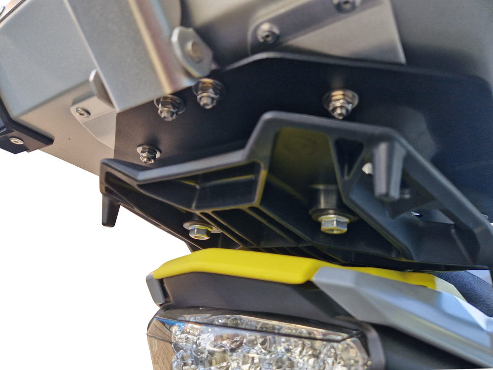 Suzuki V-Strom 800DE 2023-2024 GPR Tech 55L Aluminum Top Case, Silver with Mounting Plate