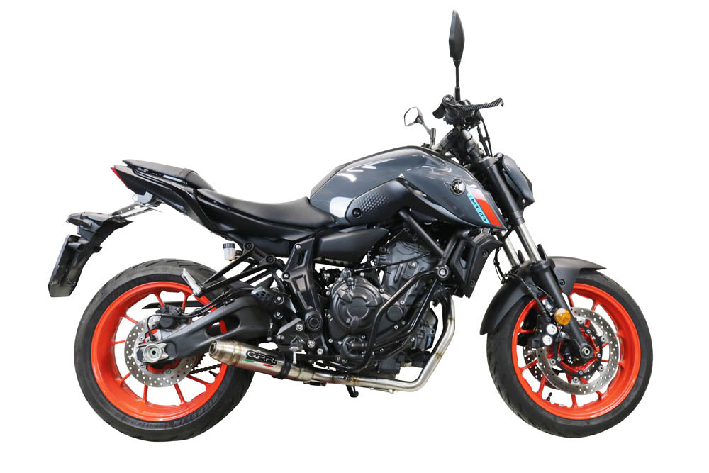 Yamaha Mt-07 2021-2024 Exhaust GPR Full System Deeptone Inox
