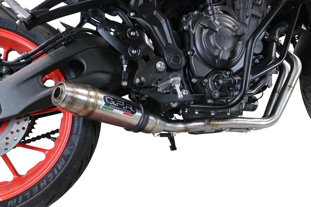 Yamaha Mt-07 2021-2024 Exhaust GPR Full System Deeptone Inox