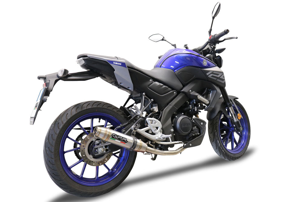 Yamaha Mt 125 2021-2024 Exhaust GPR Full System Deeptone Inox