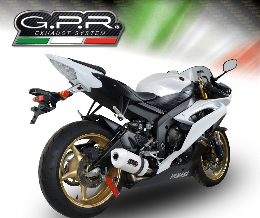 Yamaha Yzf R6 2006-2016 Exhaust GPR Slip-on Albus Ceramic